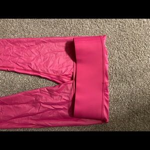 Carbon38 Pink Metallic Leggings